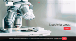 Desktop Screenshot of laboratorioslarrasa.com